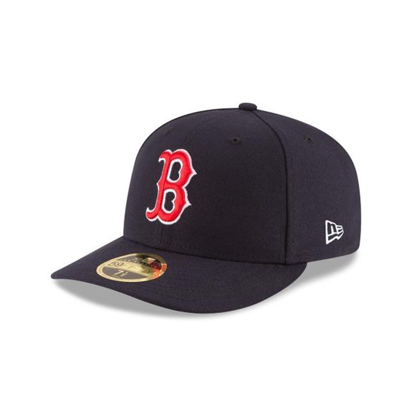 MLB Boston Red Sox Authentic Collection Low Profile 59Fifty Fitted (EHL1231) - Blue New Era Caps